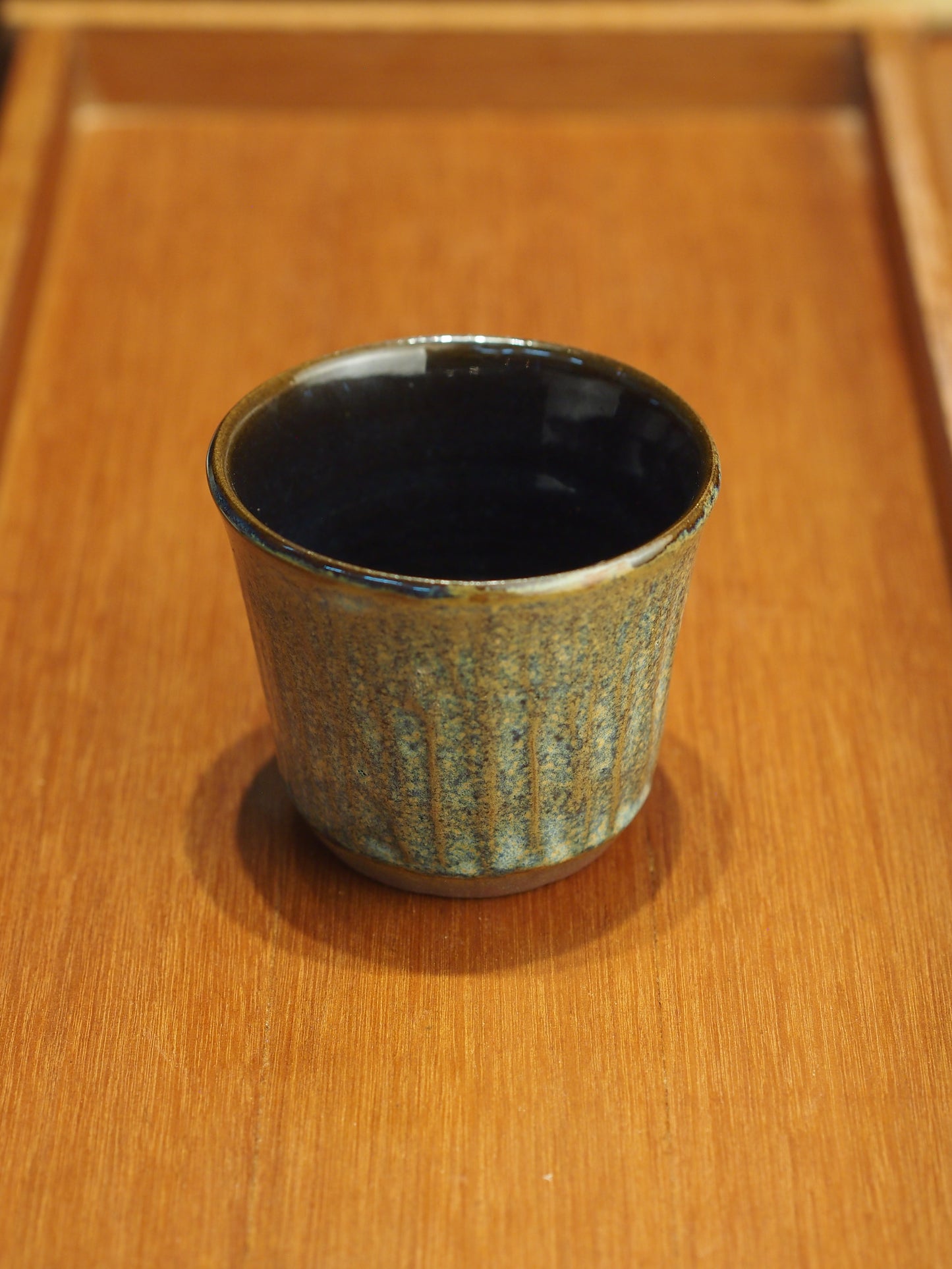 Fluted Japanese Mingei Style Cup