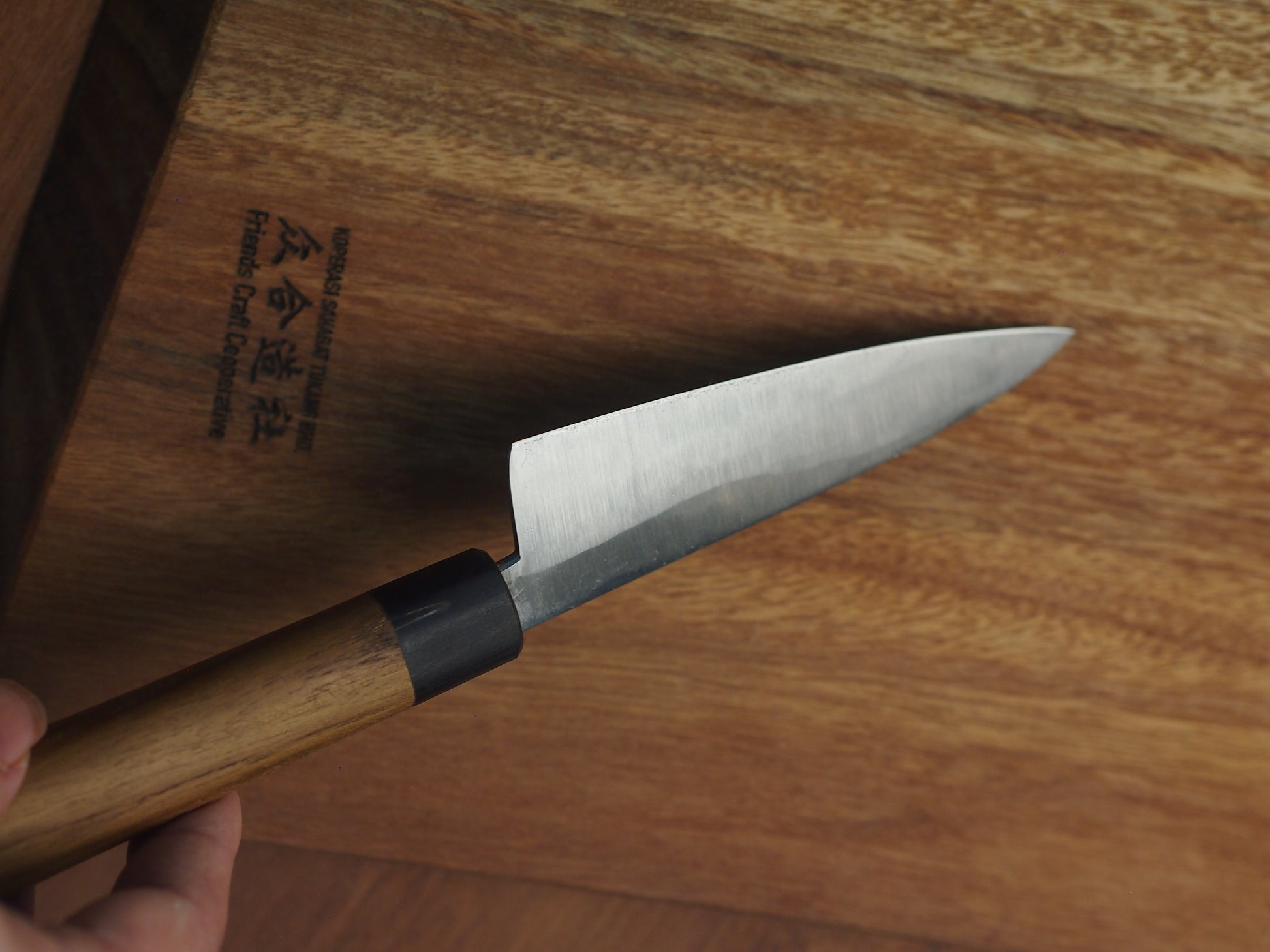 Hand forged pairing knives in damascus steel. Made in Malaysia, Sabah, pick up available in store in KL. Perfect for home kitchen use, or the enthusiastic chef.
