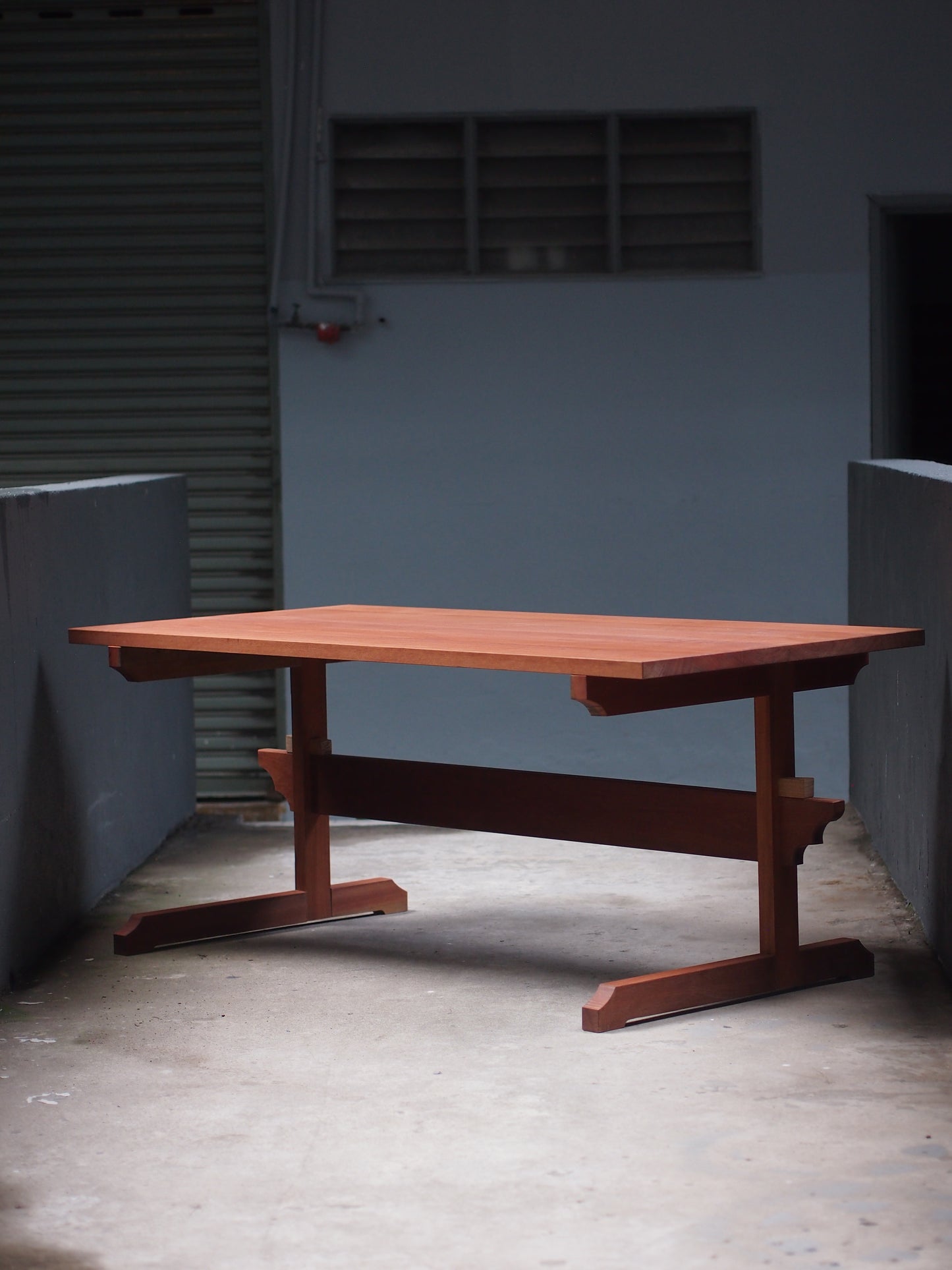 Real wood designer computer table, desk for new homeowners and apartments in KL, Malaysia. Sustainably sourced and made. Custom size and colour available. Shipping to Singapore available.