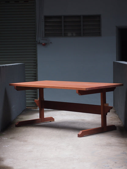 Real wood designer computer table, desk for new homeowners and apartments in KL, Malaysia. Sustainably sourced and made. Custom size and colour available. Shipping to Singapore available.