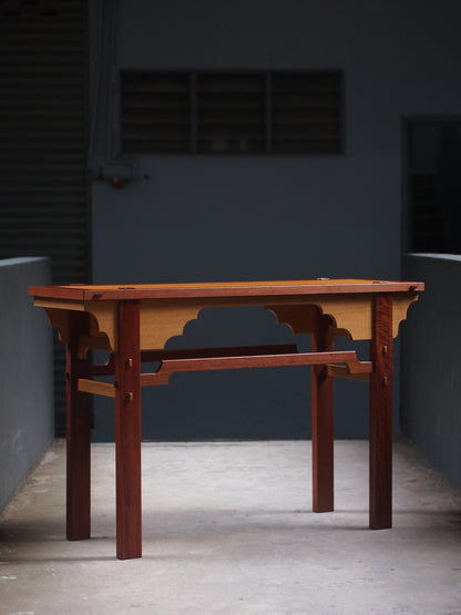 Real wood designer console table handmade and designed in Malaysia, KL. Shipping to Singapore available.