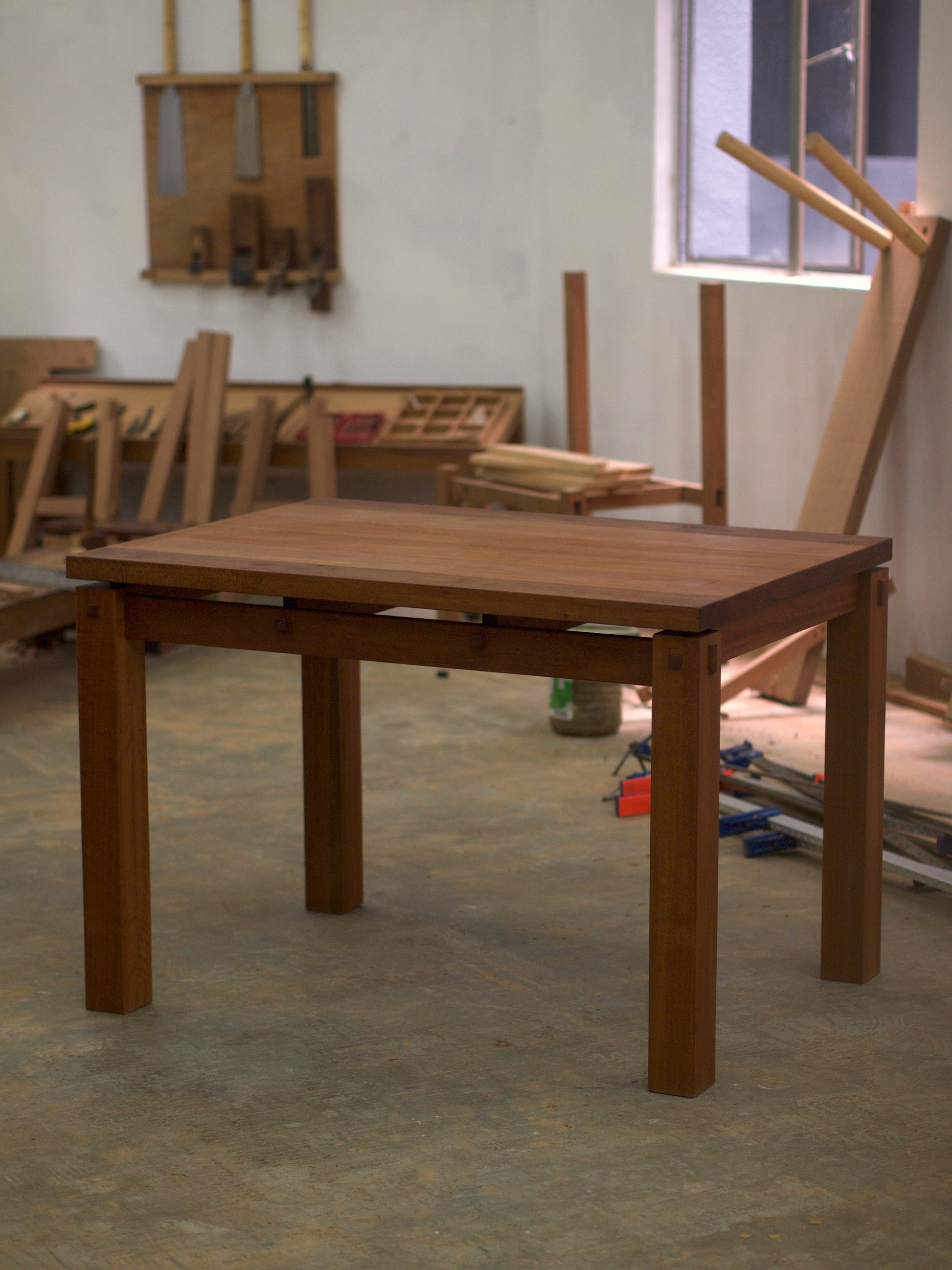 Real wood designer dining table for new homeowners and apartments in KL, Malaysia. Custom size and colour available. Shipping to Singapore available.