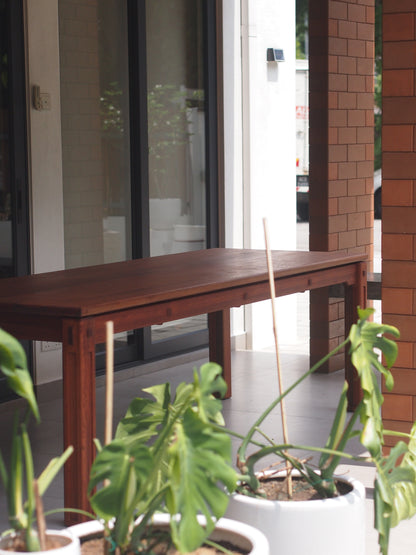 Real wood designer dining table for new homeowners and apartments in KL, Malaysia. Custom size and colour available. Shipping to Singapore available.